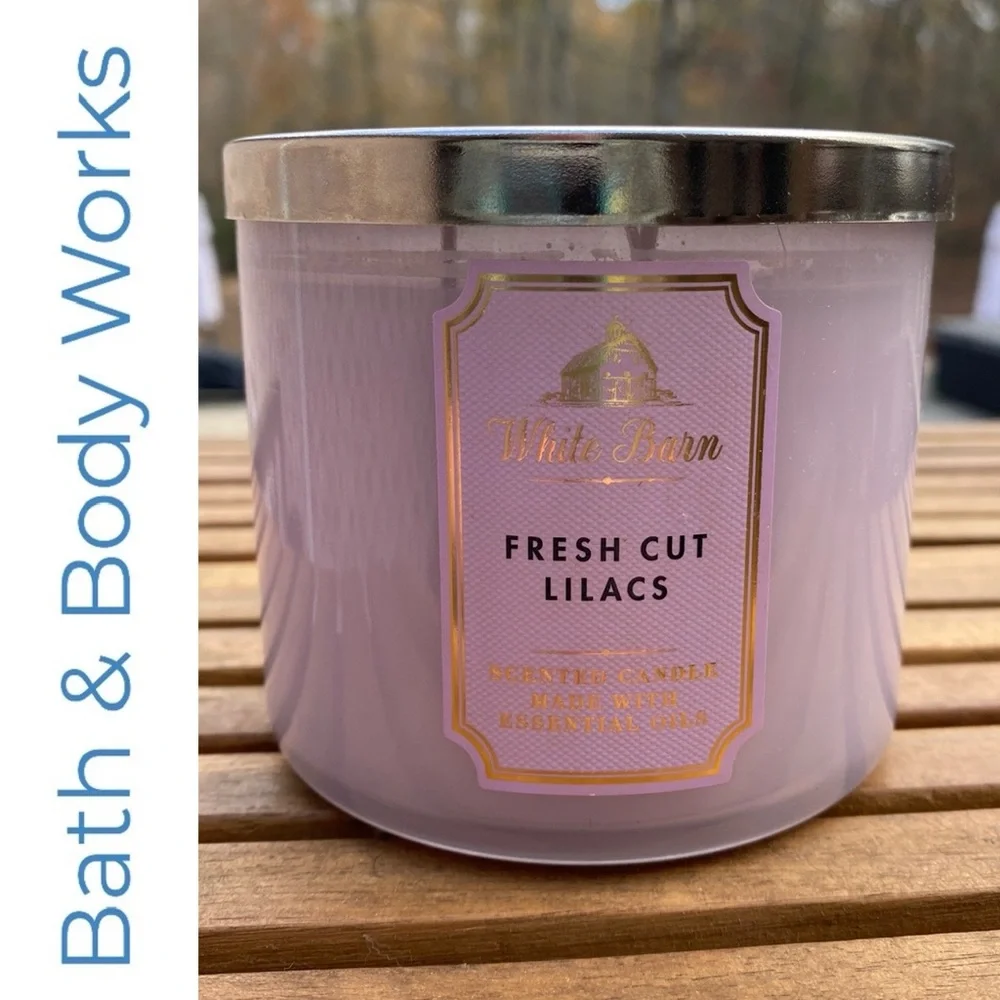 Bath & Body Works Fresh Cut Lilacs 3 Wick Candle